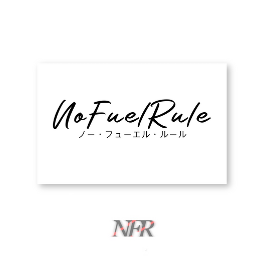 NFR Handwritten Rear Sticker